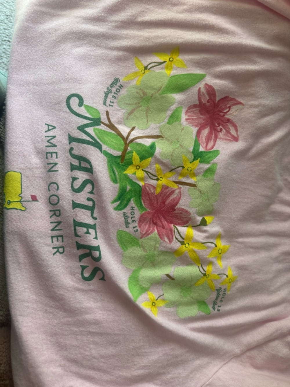 Masters Pink Logo Crewneck Tee